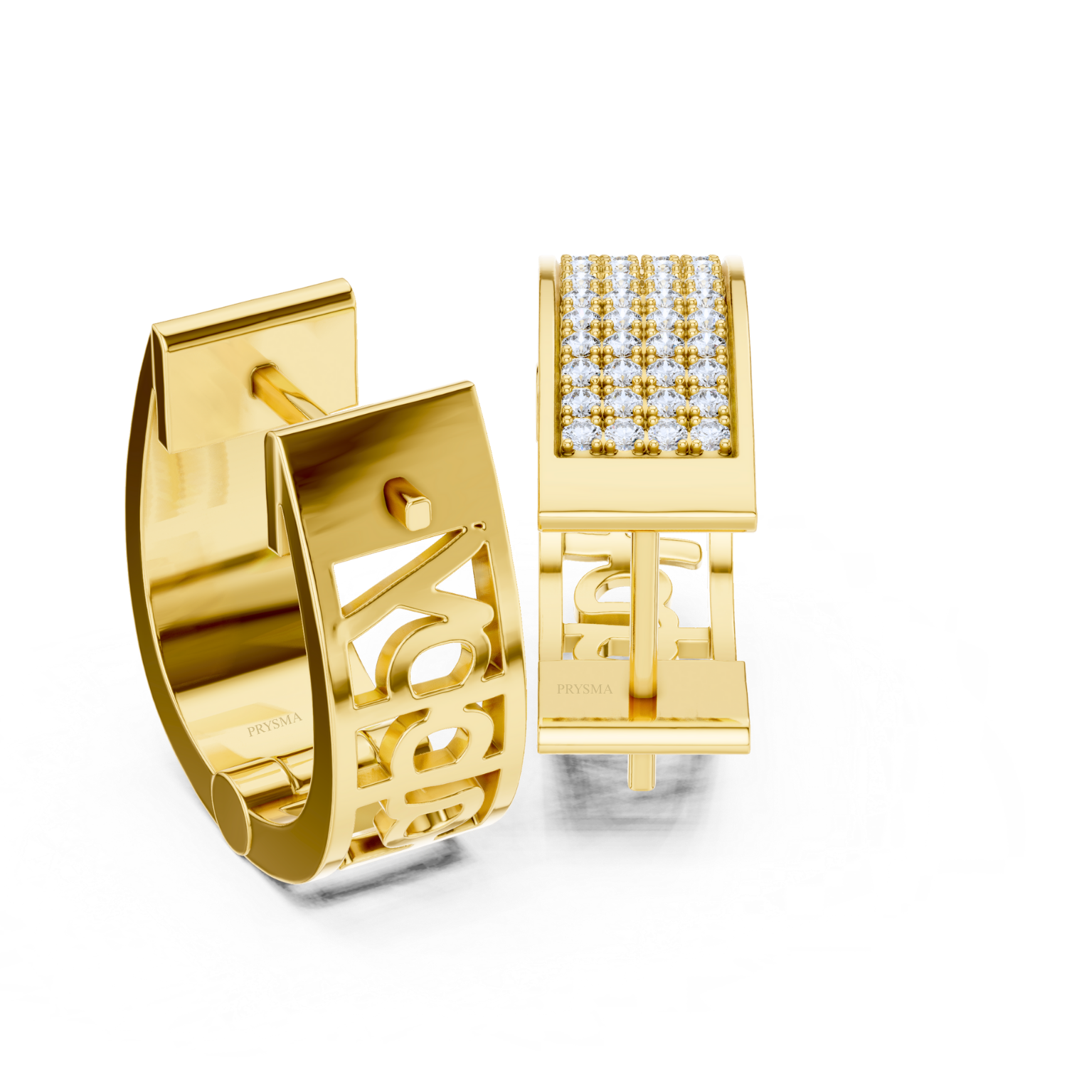 Luxe Pavé Diamond Hoop Earrings