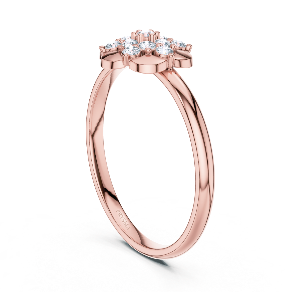 Golden Bloom Diamond Ring
