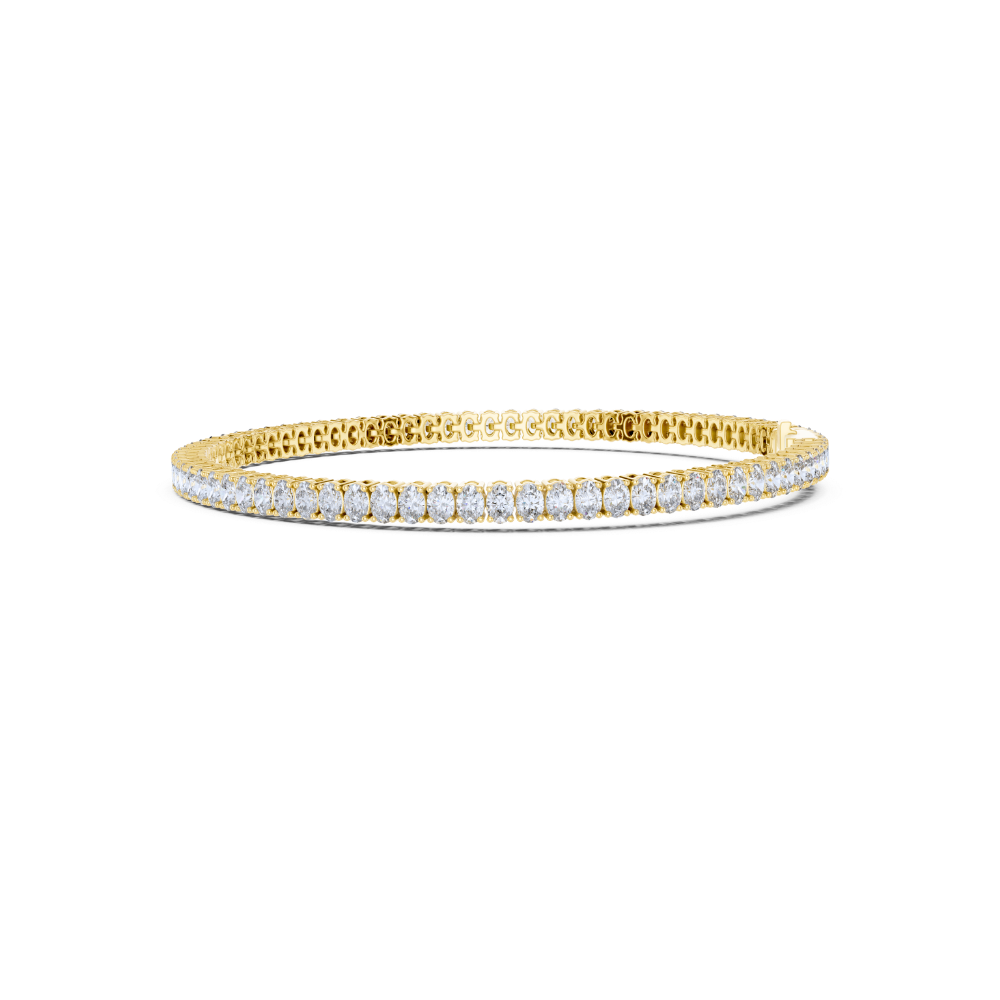 Aurora Oval-Cut Diamond Tennis Bracelet