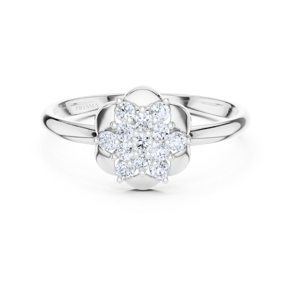 Golden Bloom Diamond Ring