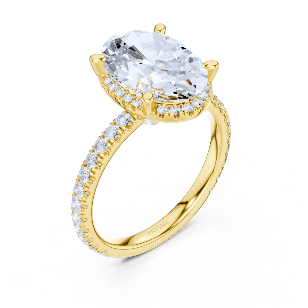 Radiant Oval Elegance Ring