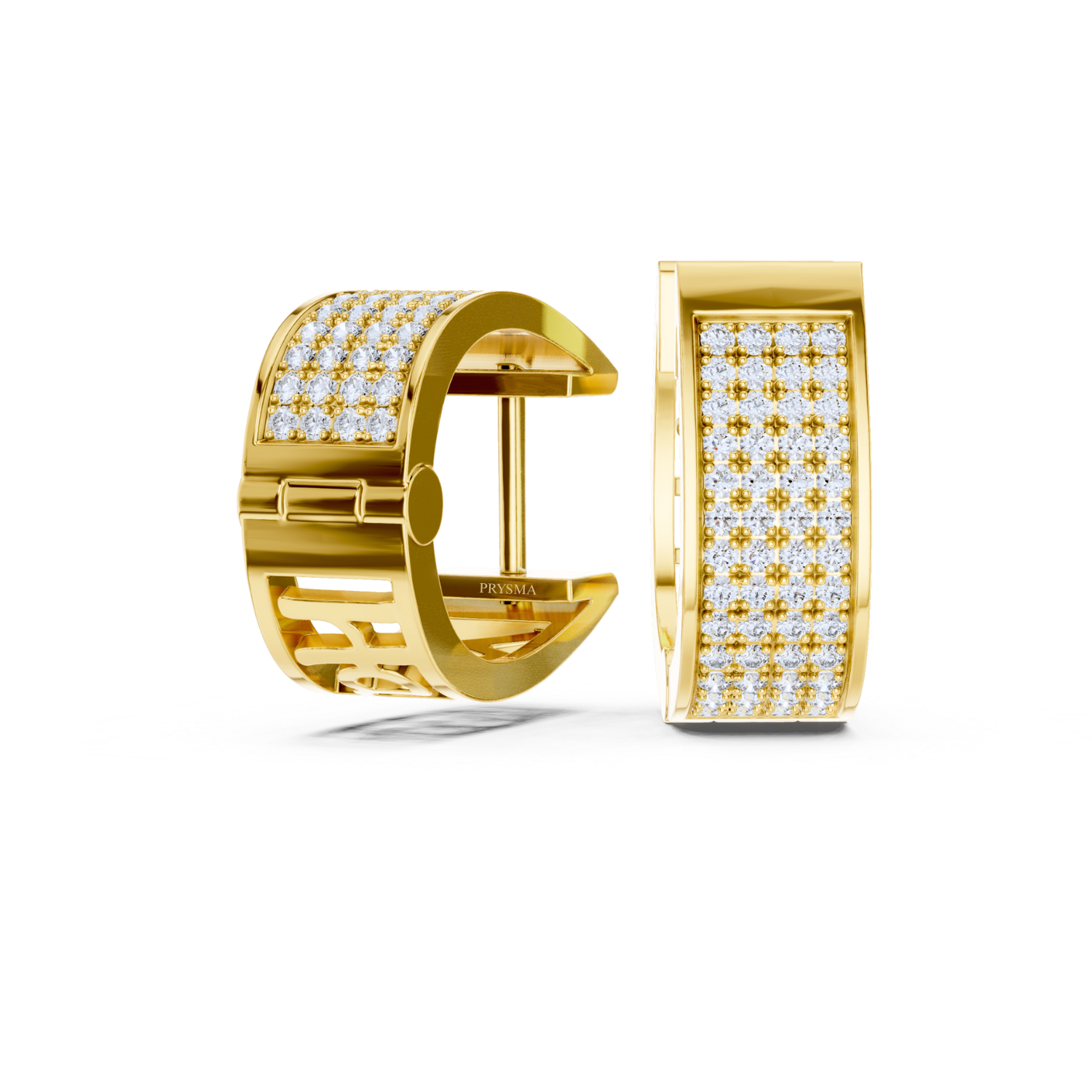 Luxe Pavé Diamond Hoop Earrings