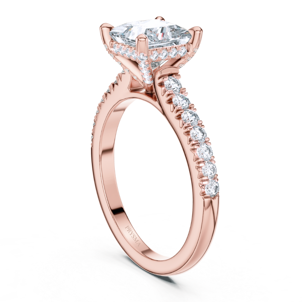 Regal Princess-Cut Diamond Ring