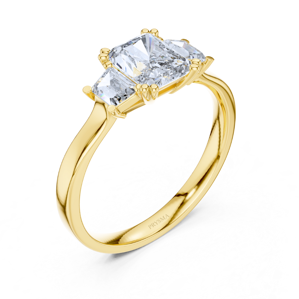 Radiant Trinity Diamond Ring