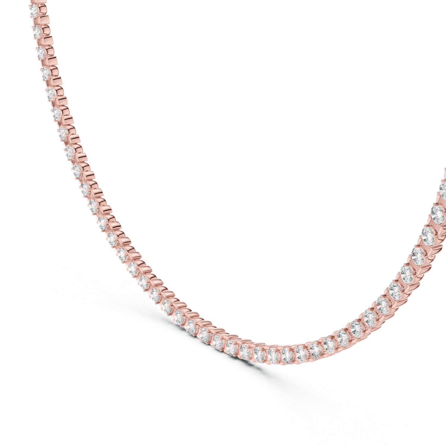 Elegant  Diamond Tennis Necklace