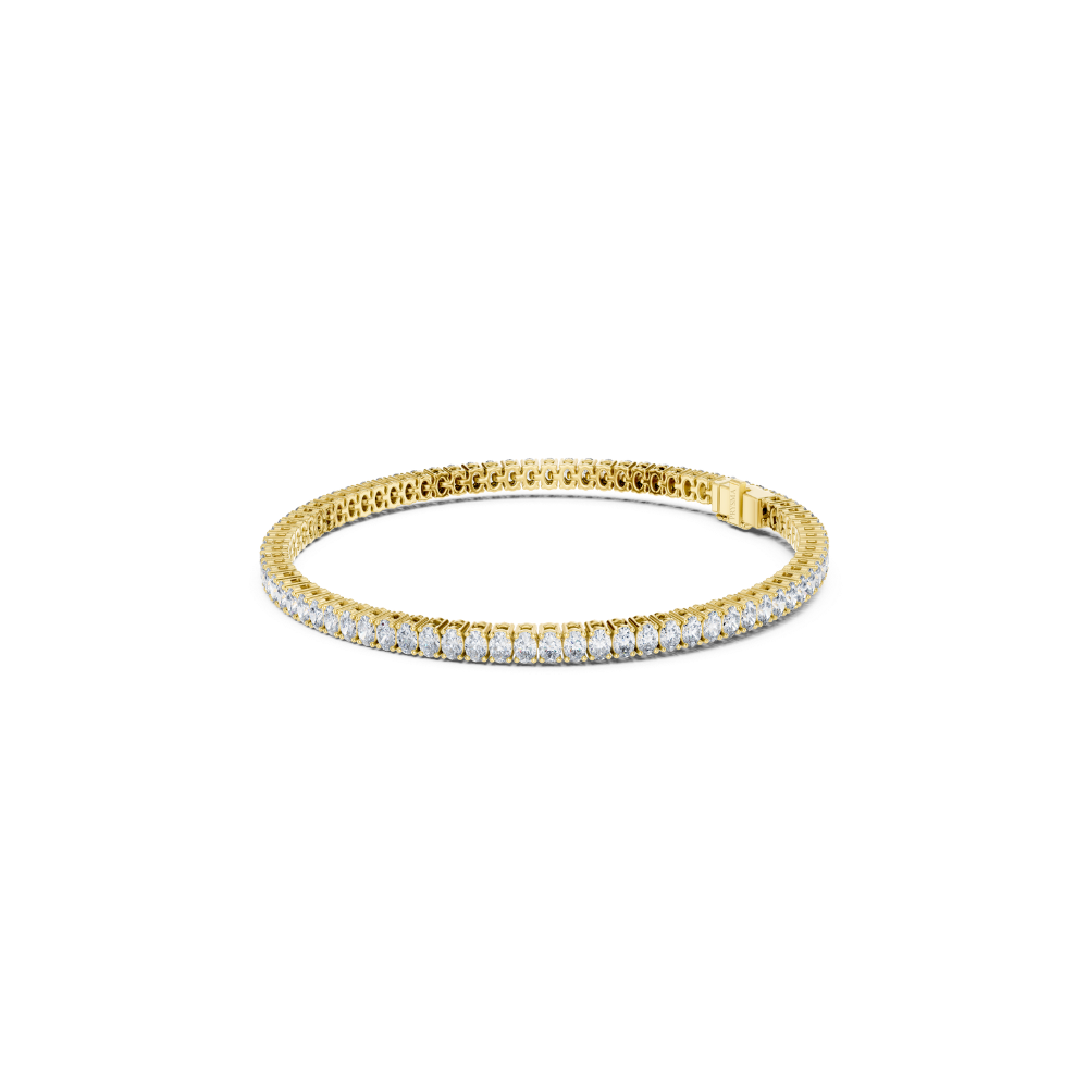 Aurora Oval-Cut Diamond Tennis Bracelet