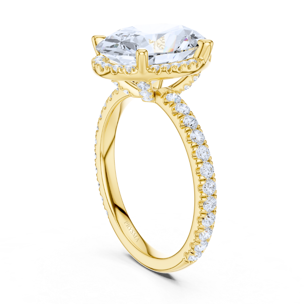 Radiant Oval Elegance Ring