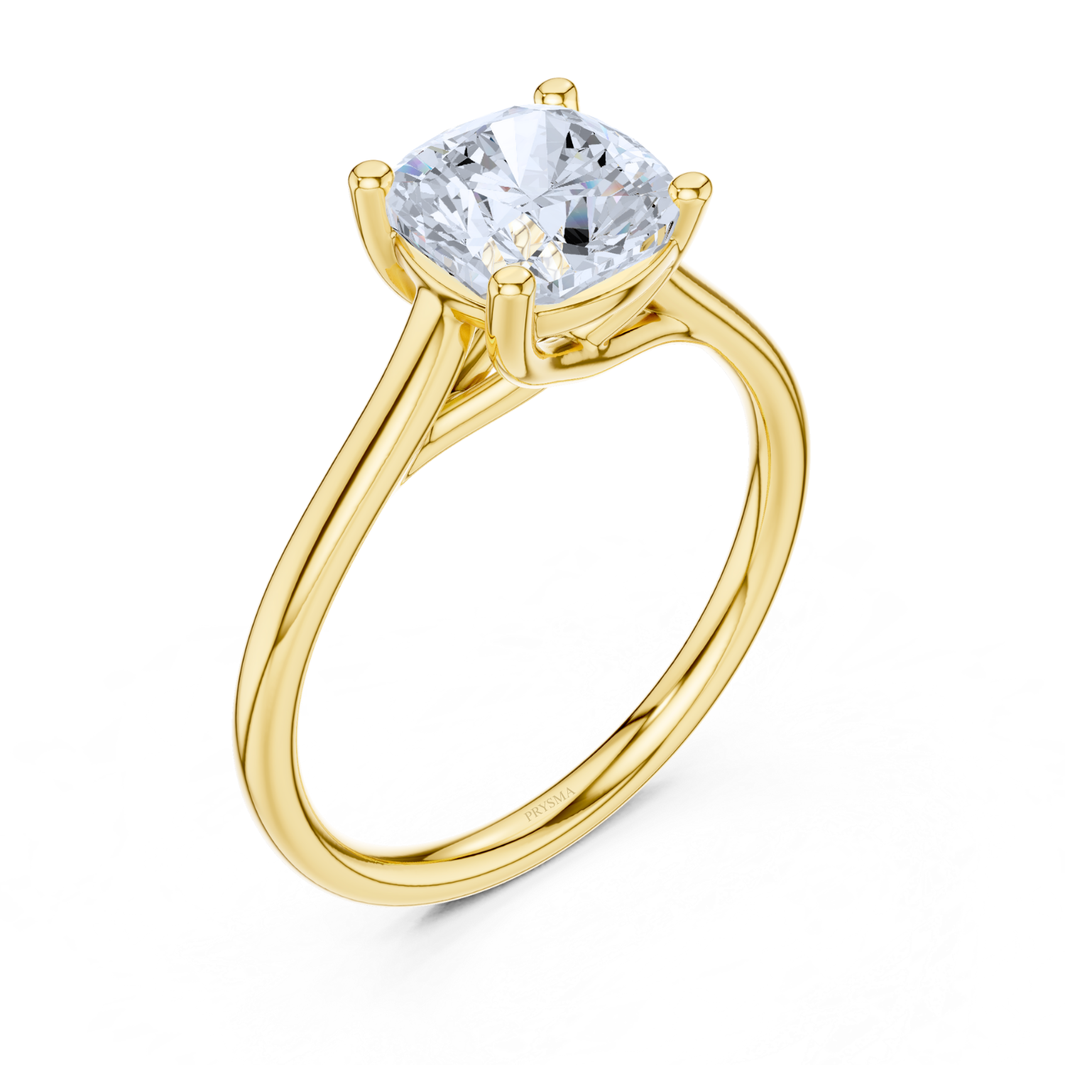 Classic Solitaire Twisted Halo Ring