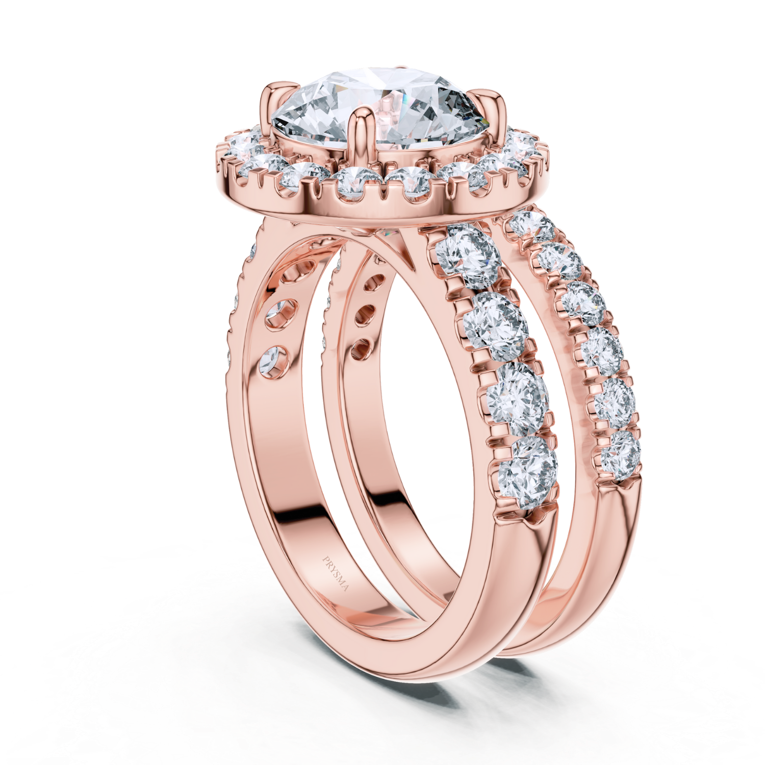 Elysian Halo Lab Diamond Ring