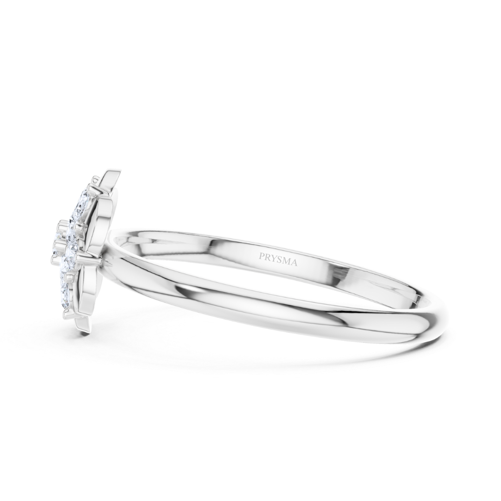 Golden Bloom Diamond Ring