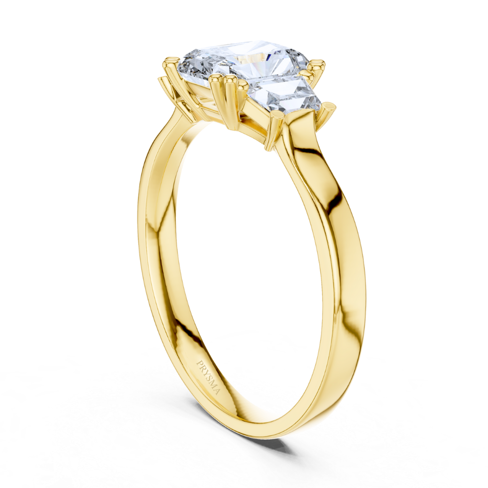 Radiant Trinity Diamond Ring
