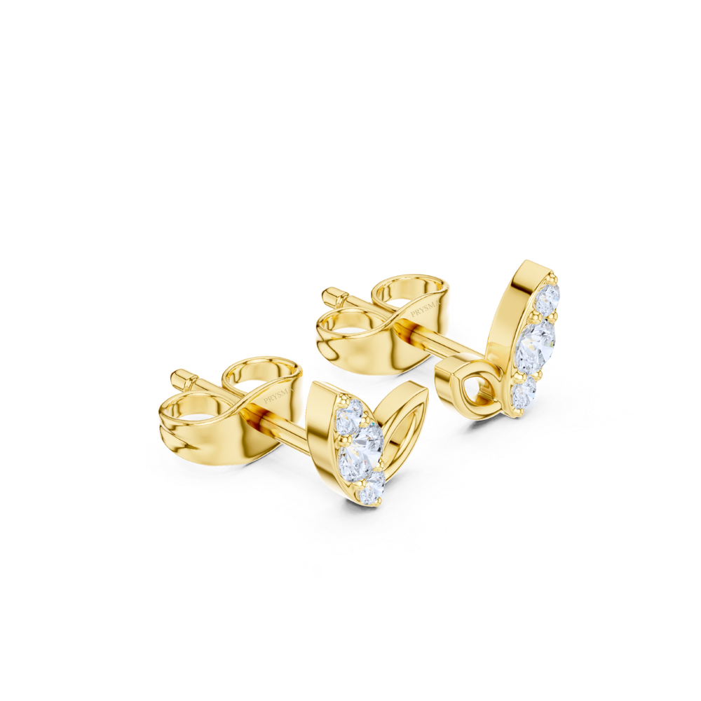 Diamond Petal Whisper Studs
