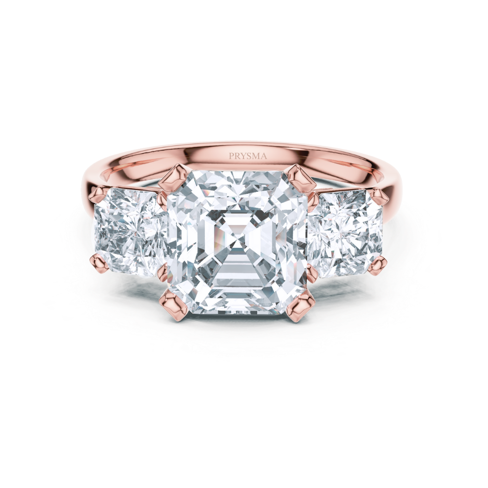 Grand Luminaire Three-Stone Ring