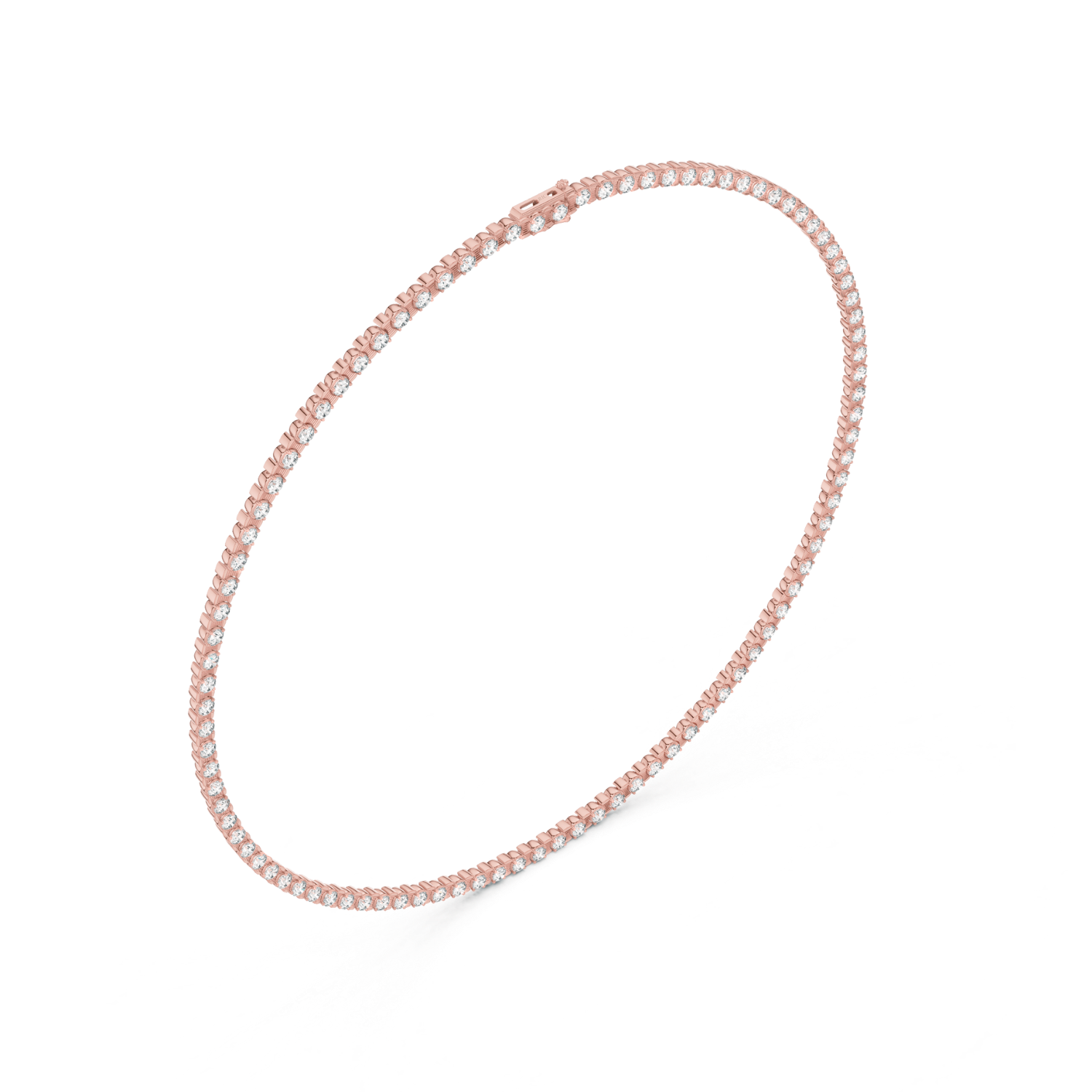 Elegant  Diamond Tennis Necklace