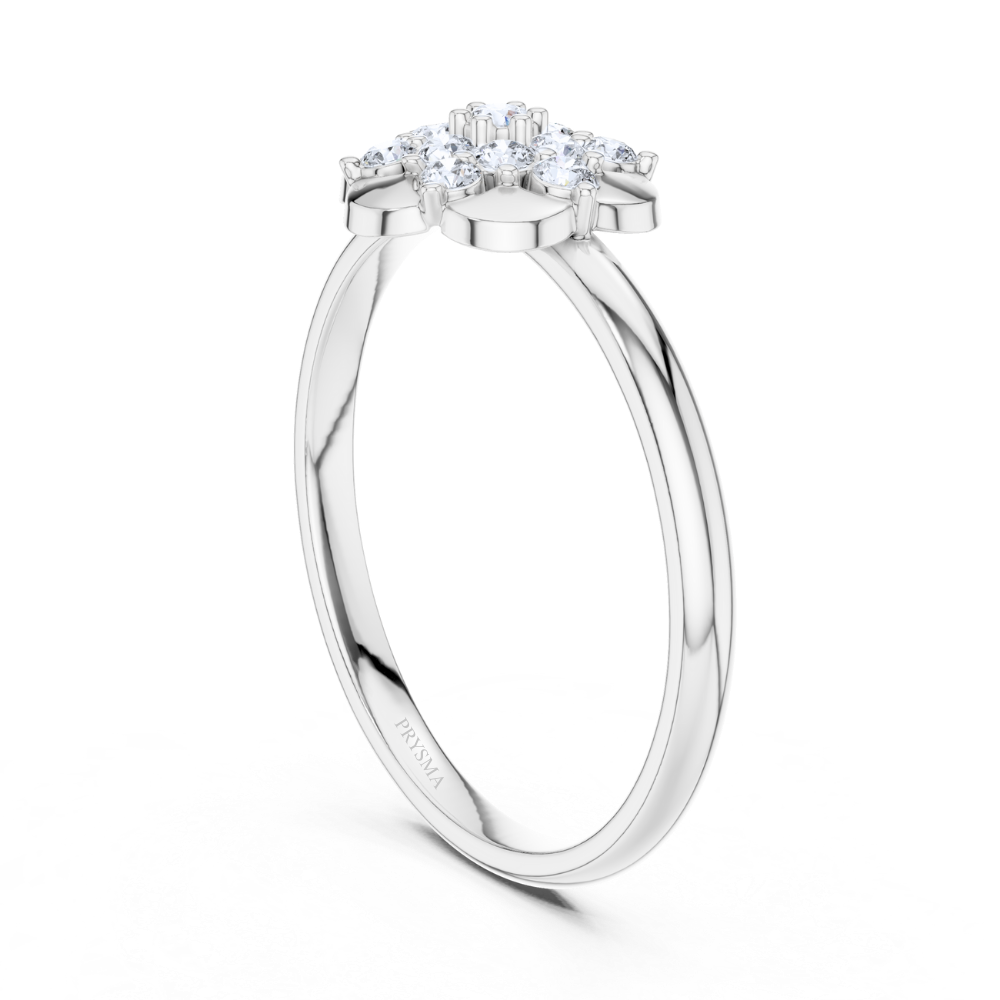 Golden Bloom Diamond Ring