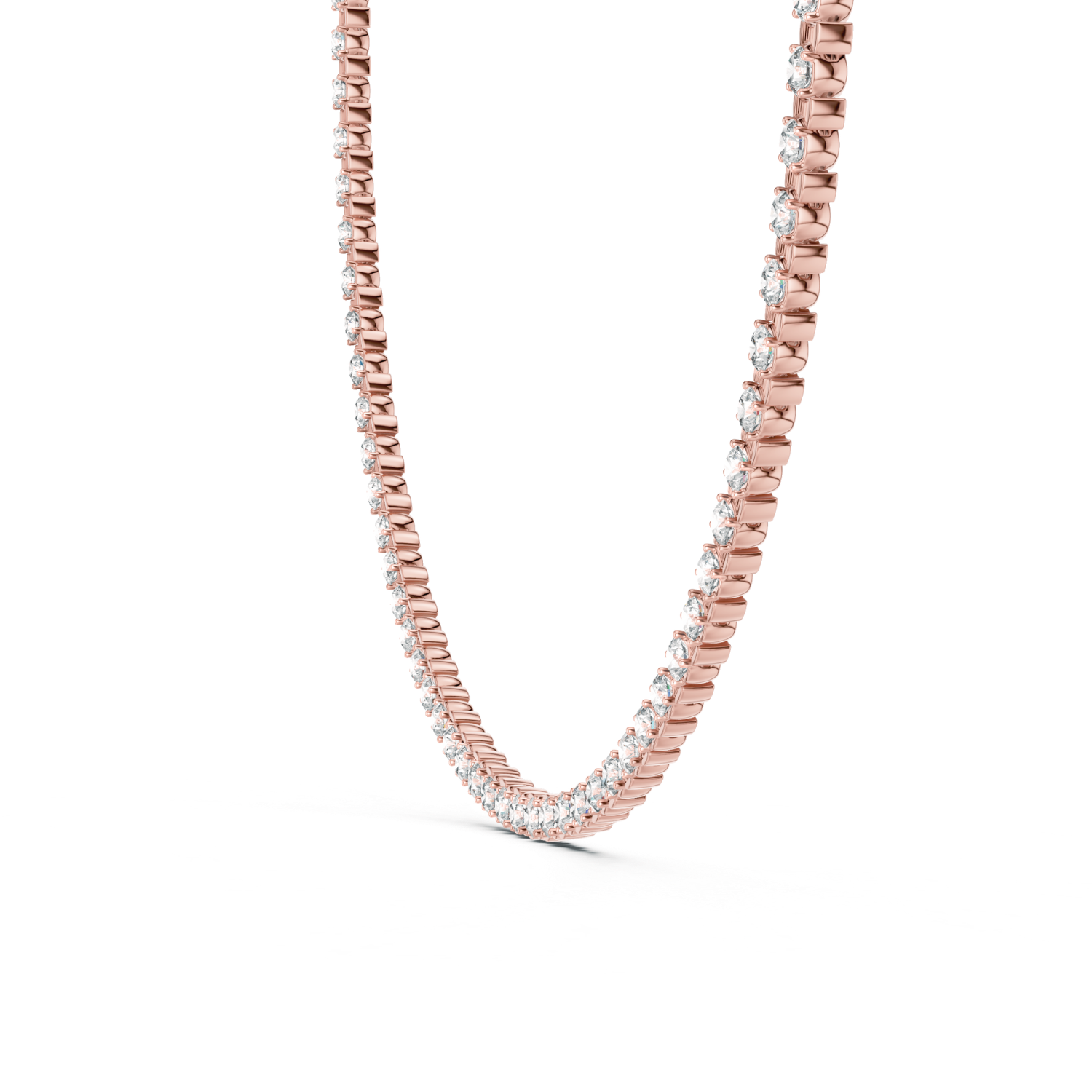 Elegant  Diamond Tennis Necklace