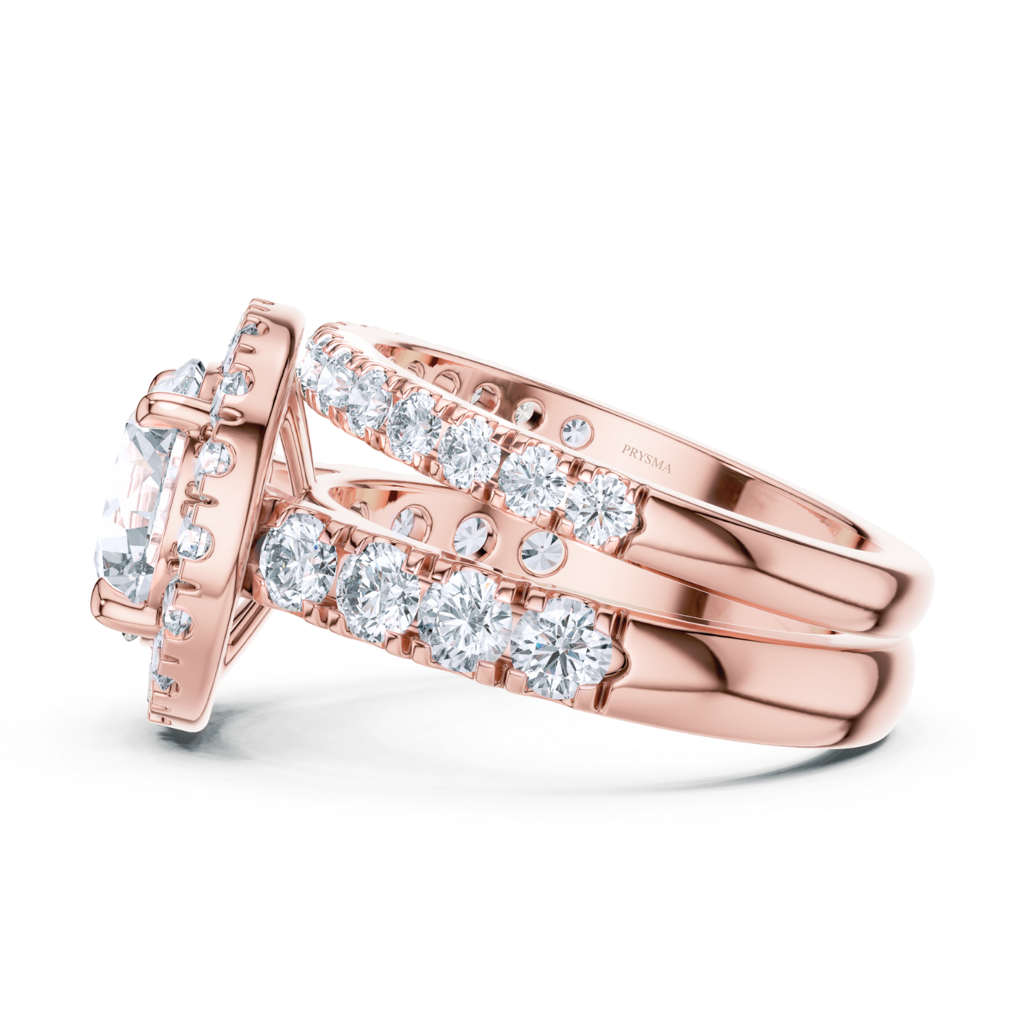 Elysian Halo Lab Diamond Ring