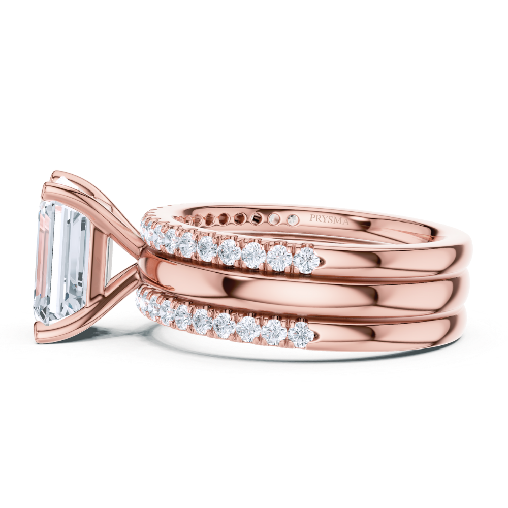Regal Emerald Elegance Bridal Ring