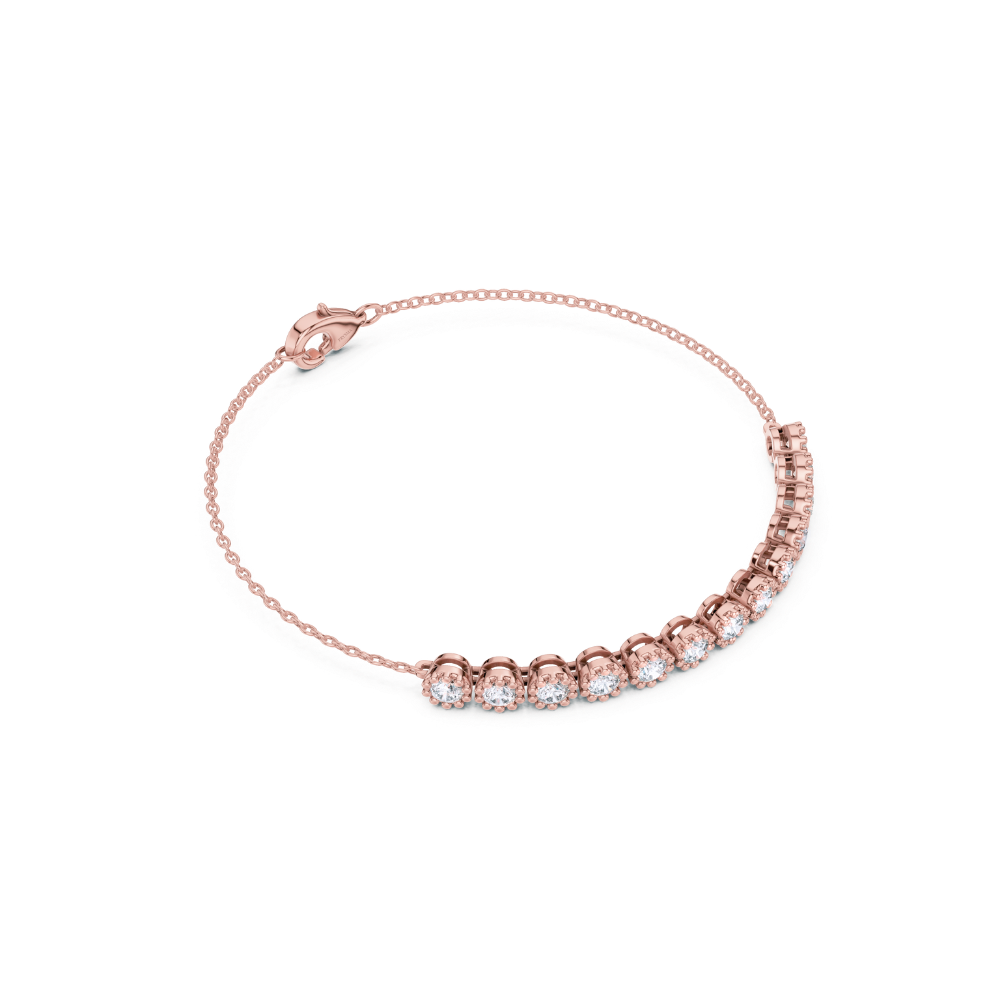 Daisy Bloom Diamond Chain Bracelet