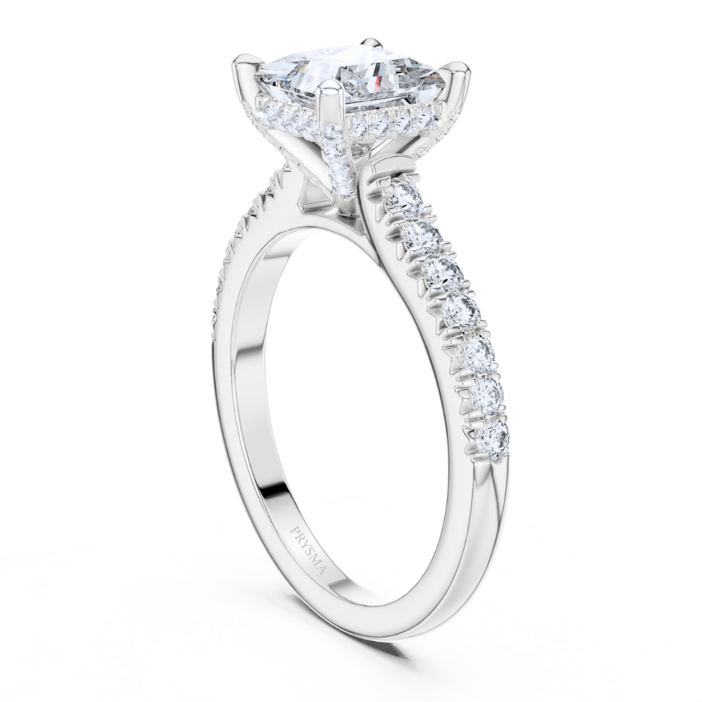 Regal Princess-Cut Diamond Ring