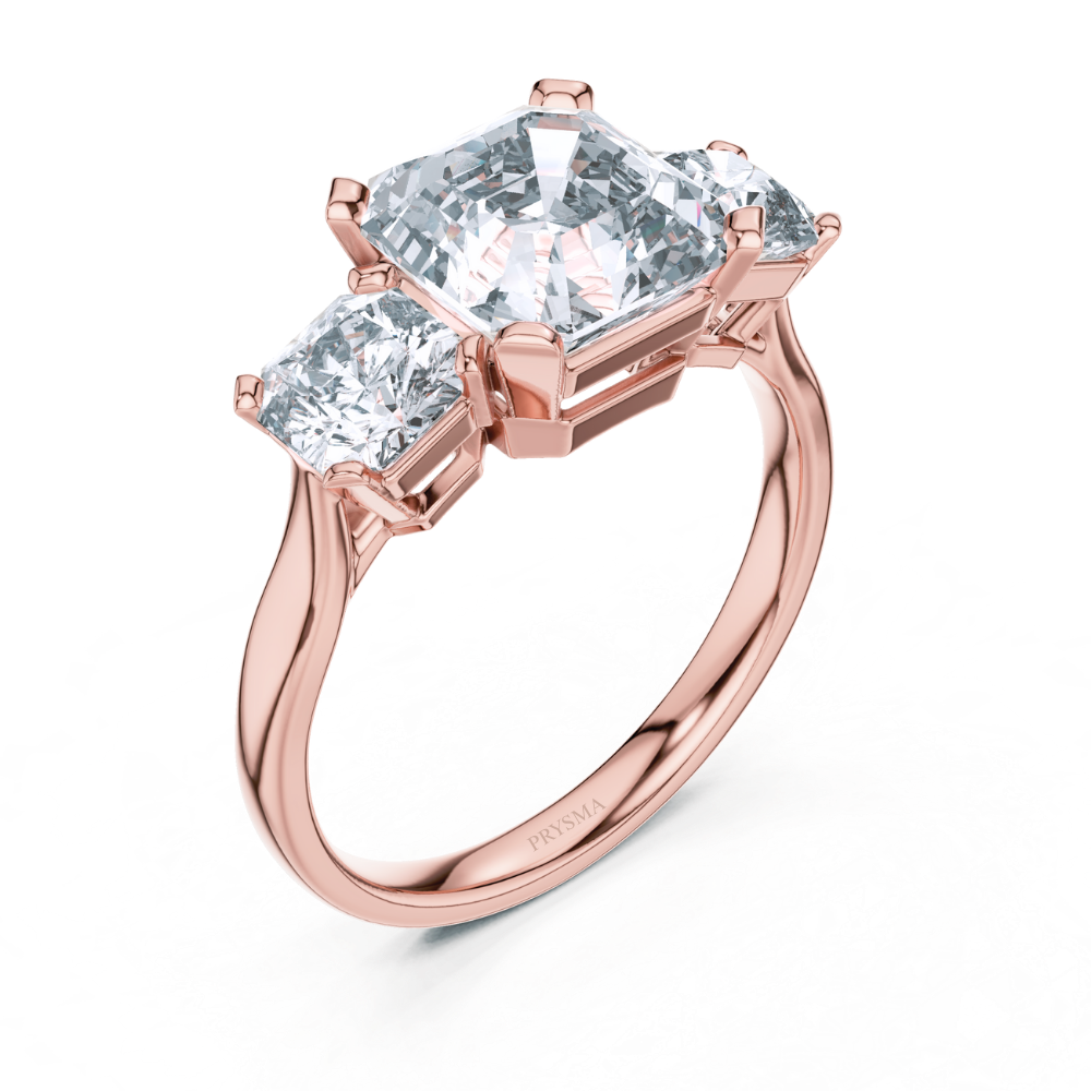 Grand Luminaire Three-Stone Ring