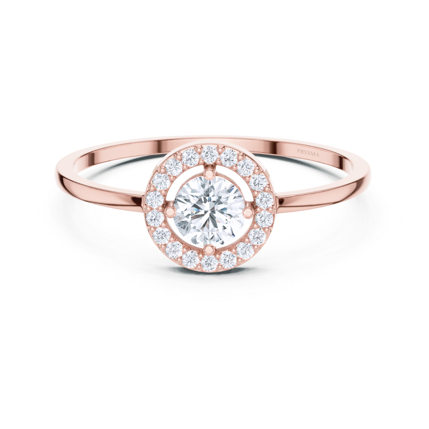 Eternal Halo Solitaire Ring