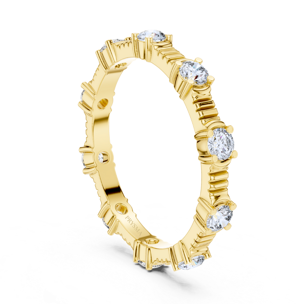 Textured Elegance Eternity Ring