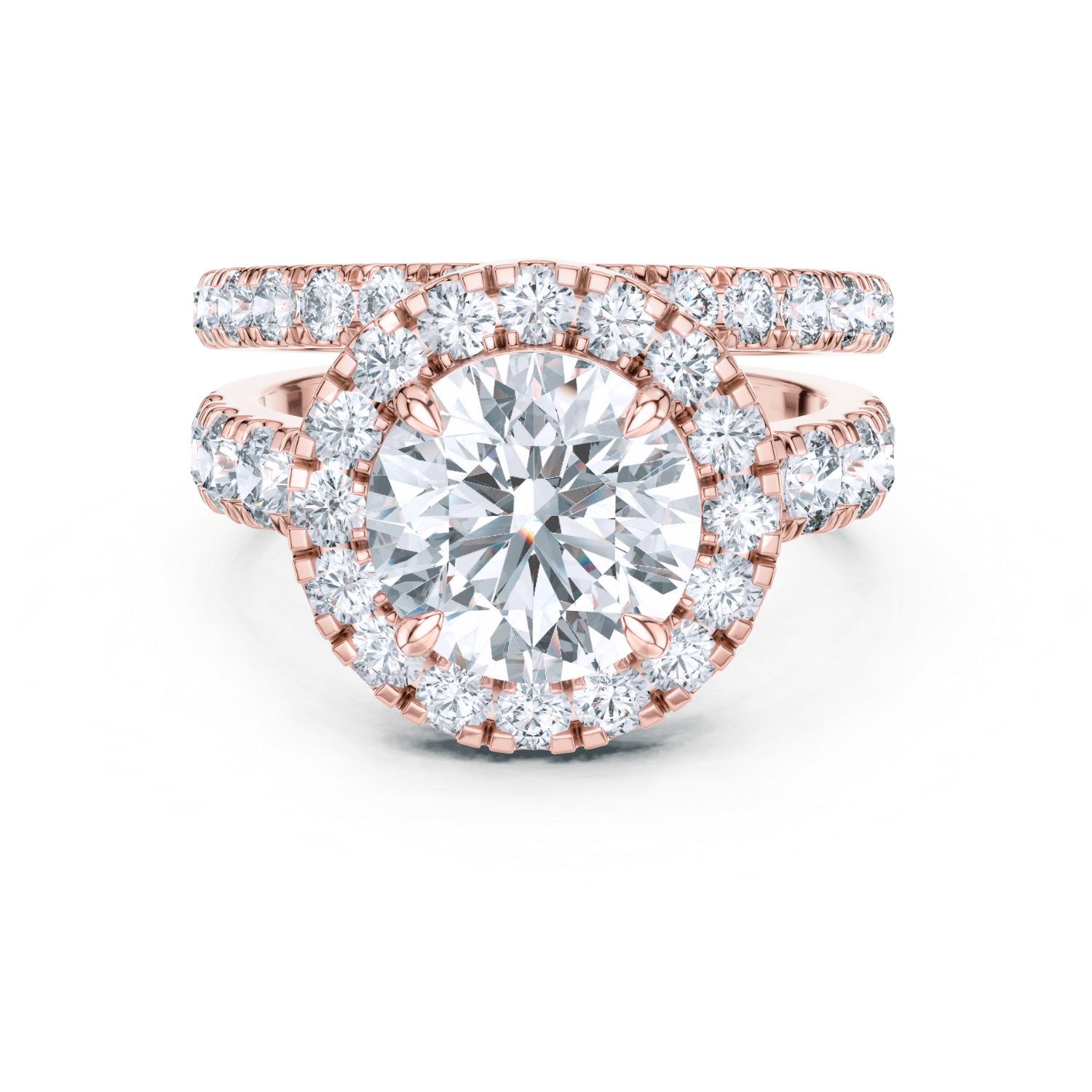 Elysian Halo Lab Diamond Ring