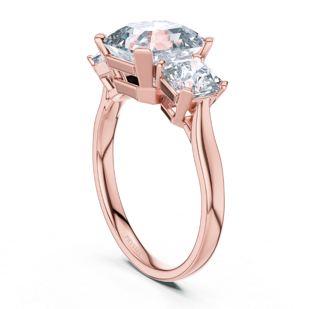 Grand Luminaire Three-Stone Ring