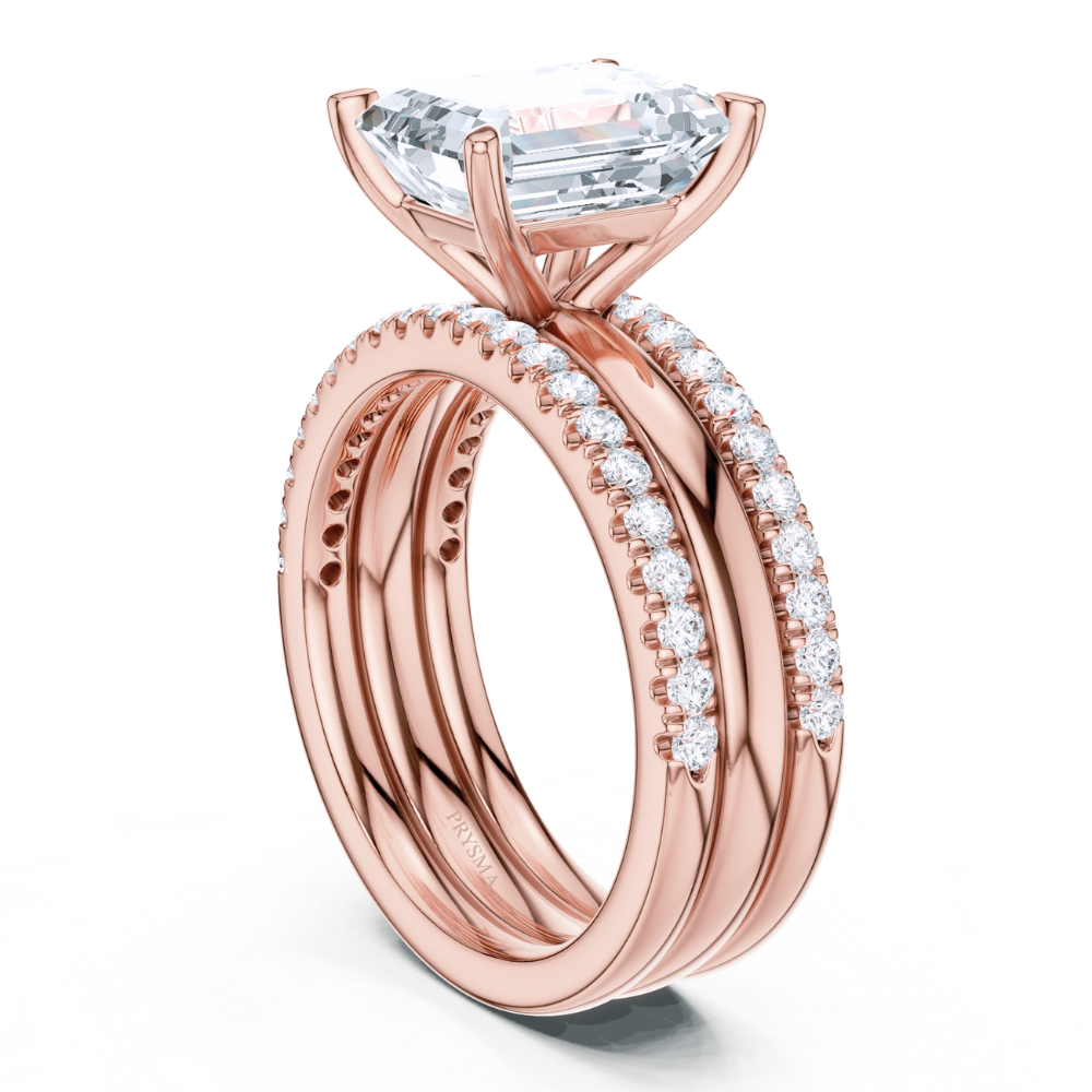 Regal Emerald Elegance Bridal Ring