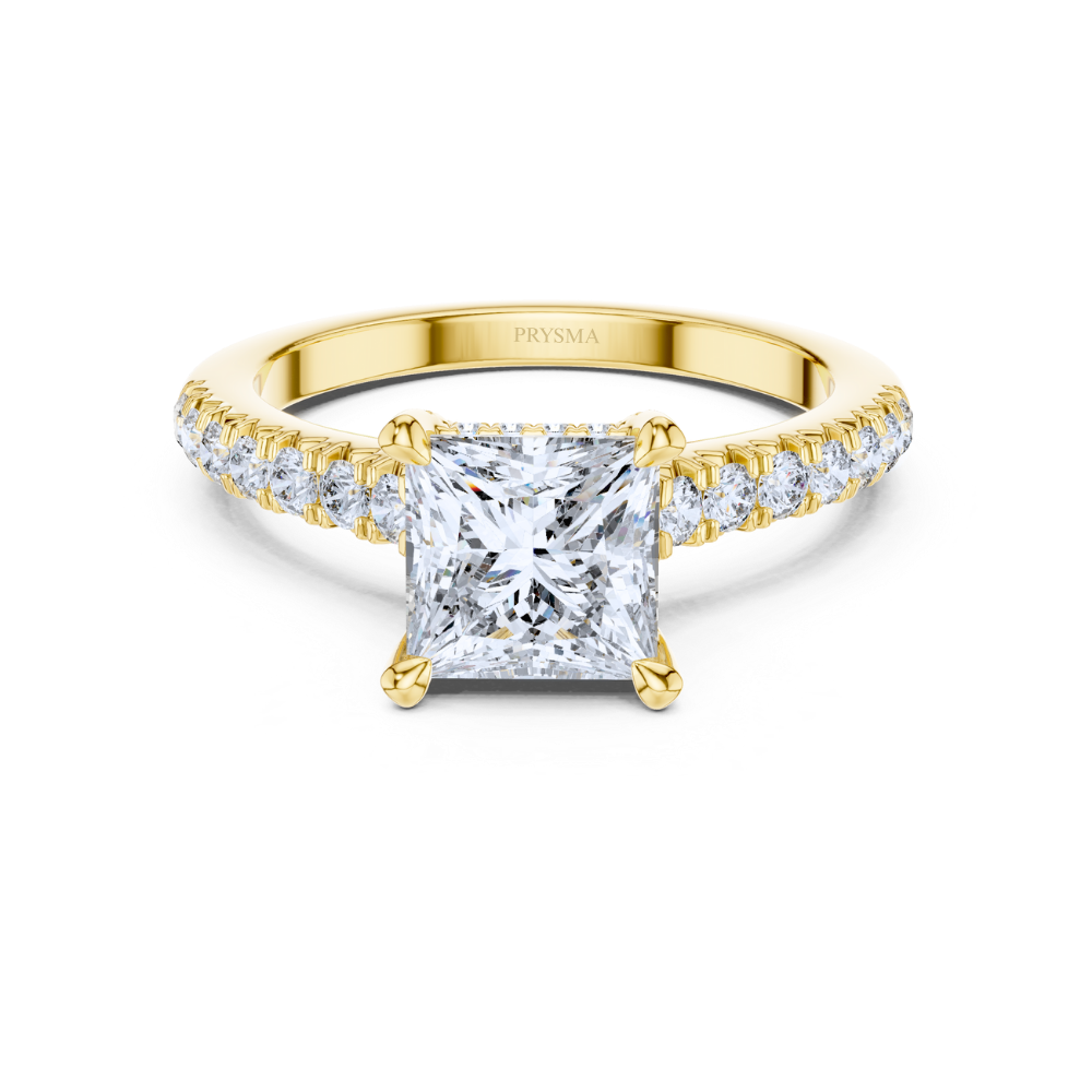 Regal Princess-Cut Diamond Ring
