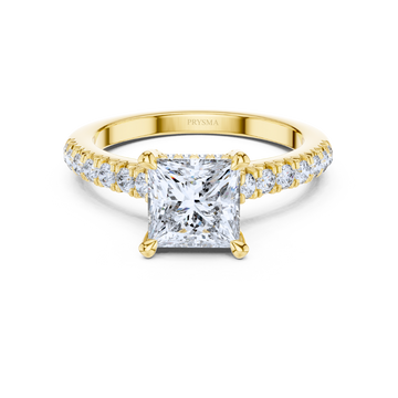 Regal Princess-Cut Diamond Ring