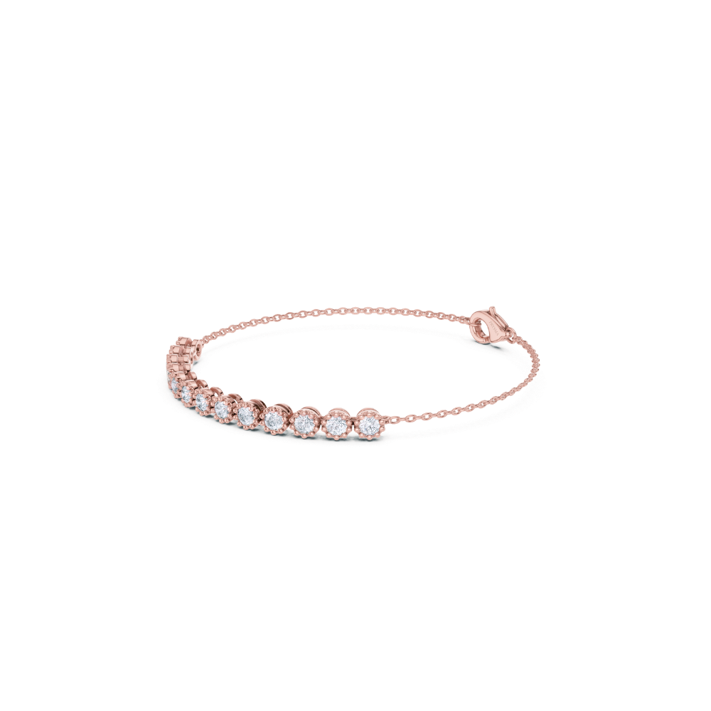 Daisy Bloom Diamond Chain Bracelet