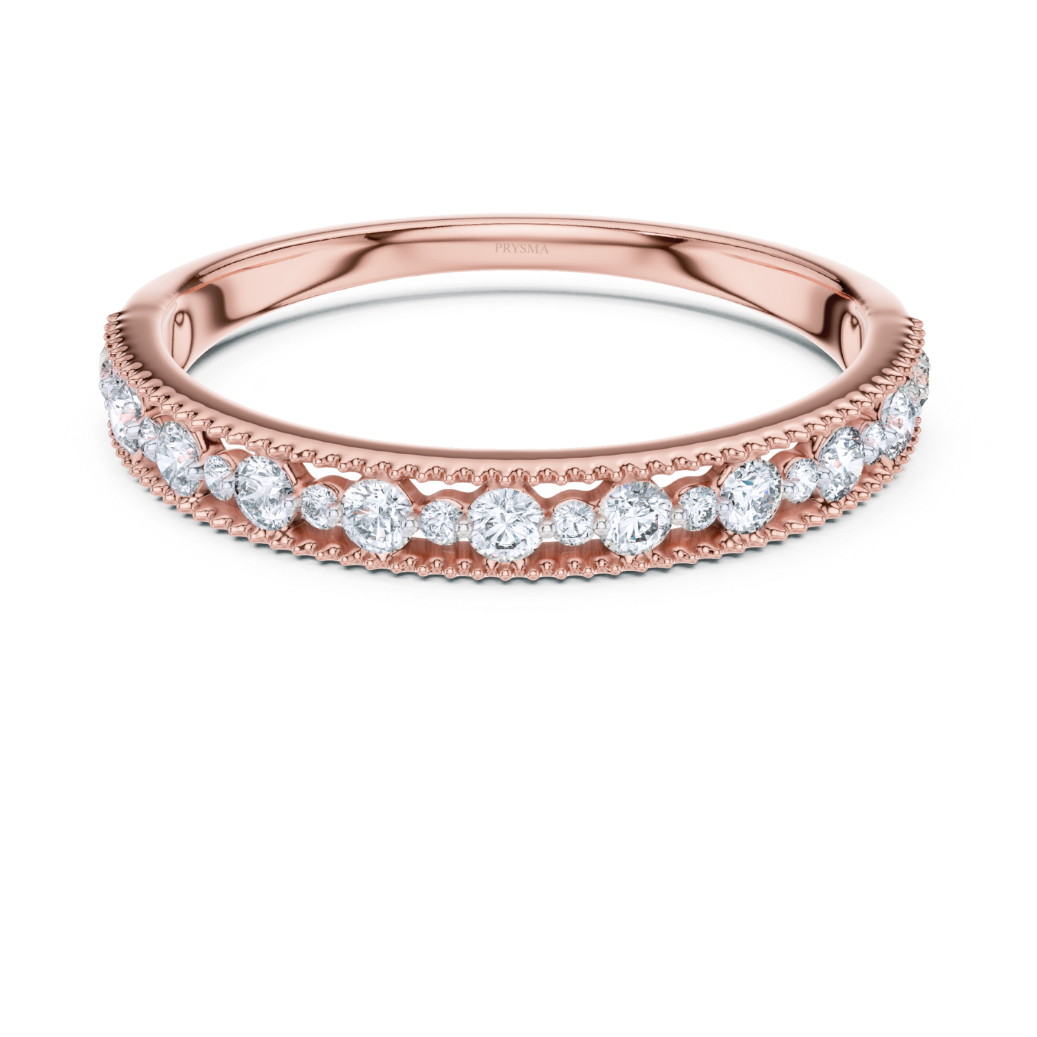 Vintage Milgrain Diamond Band