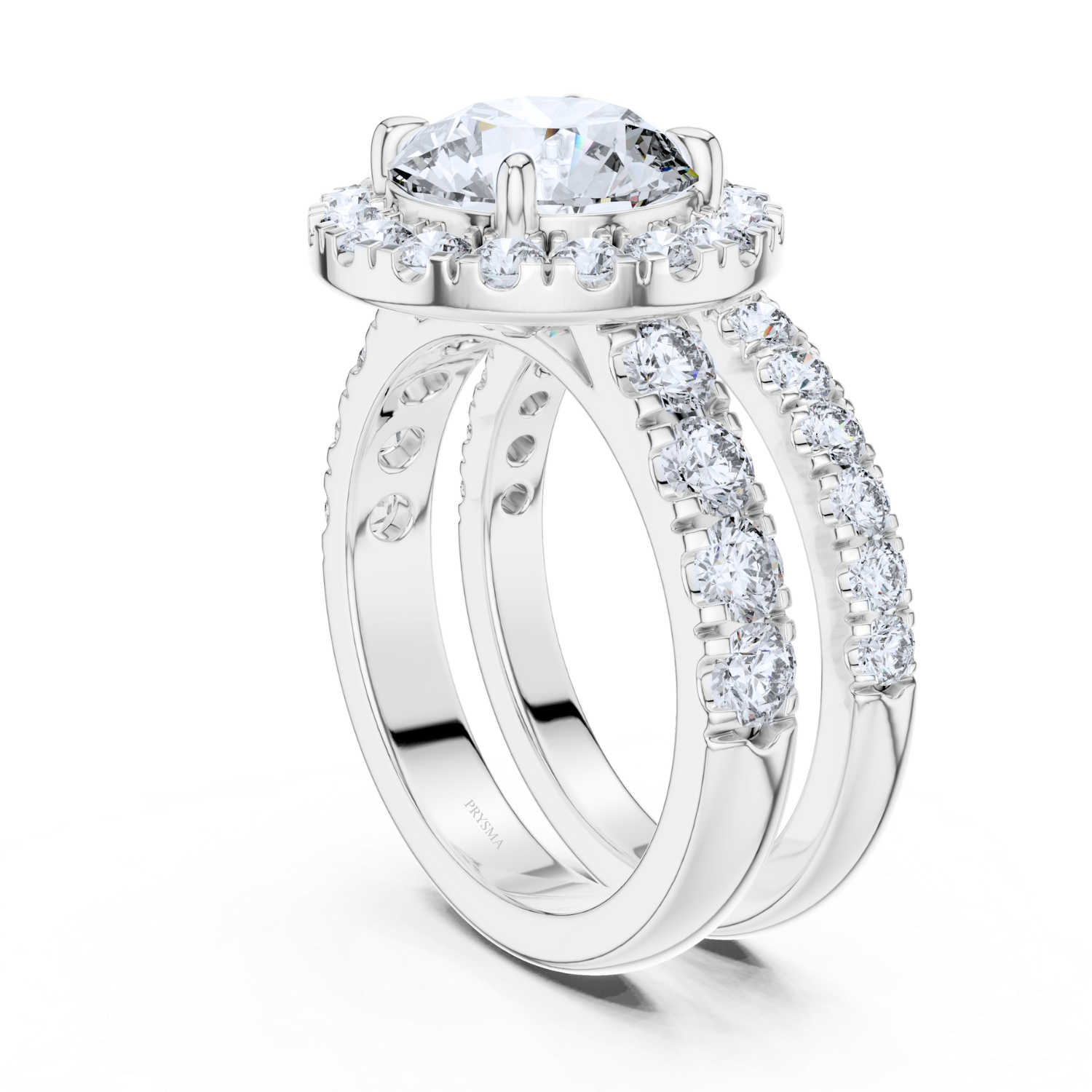 Elysian Halo Lab Diamond Ring