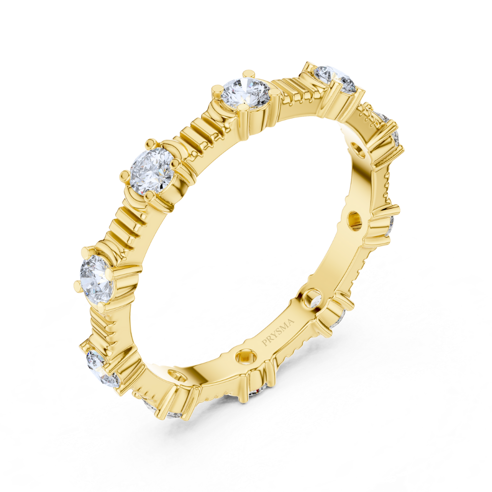 Textured Elegance Eternity Ring