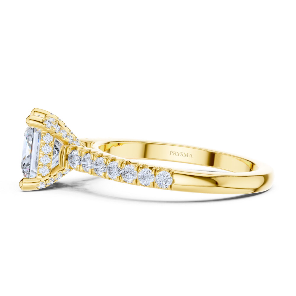 Regal Princess-Cut Diamond Ring