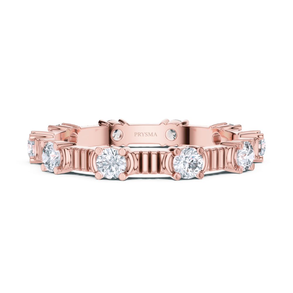 Textured Elegance Eternity Ring