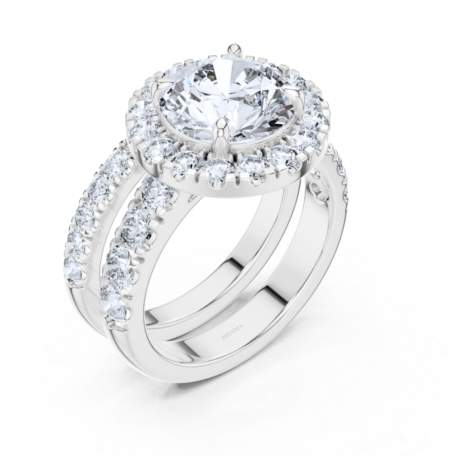 Elysian Halo Lab Diamond Ring