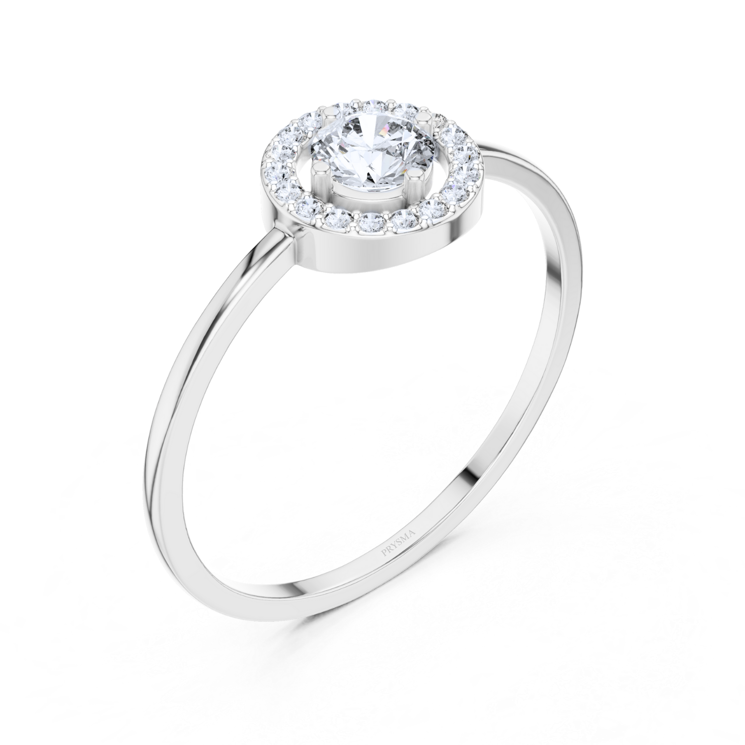 Eternal Halo Solitaire Ring
