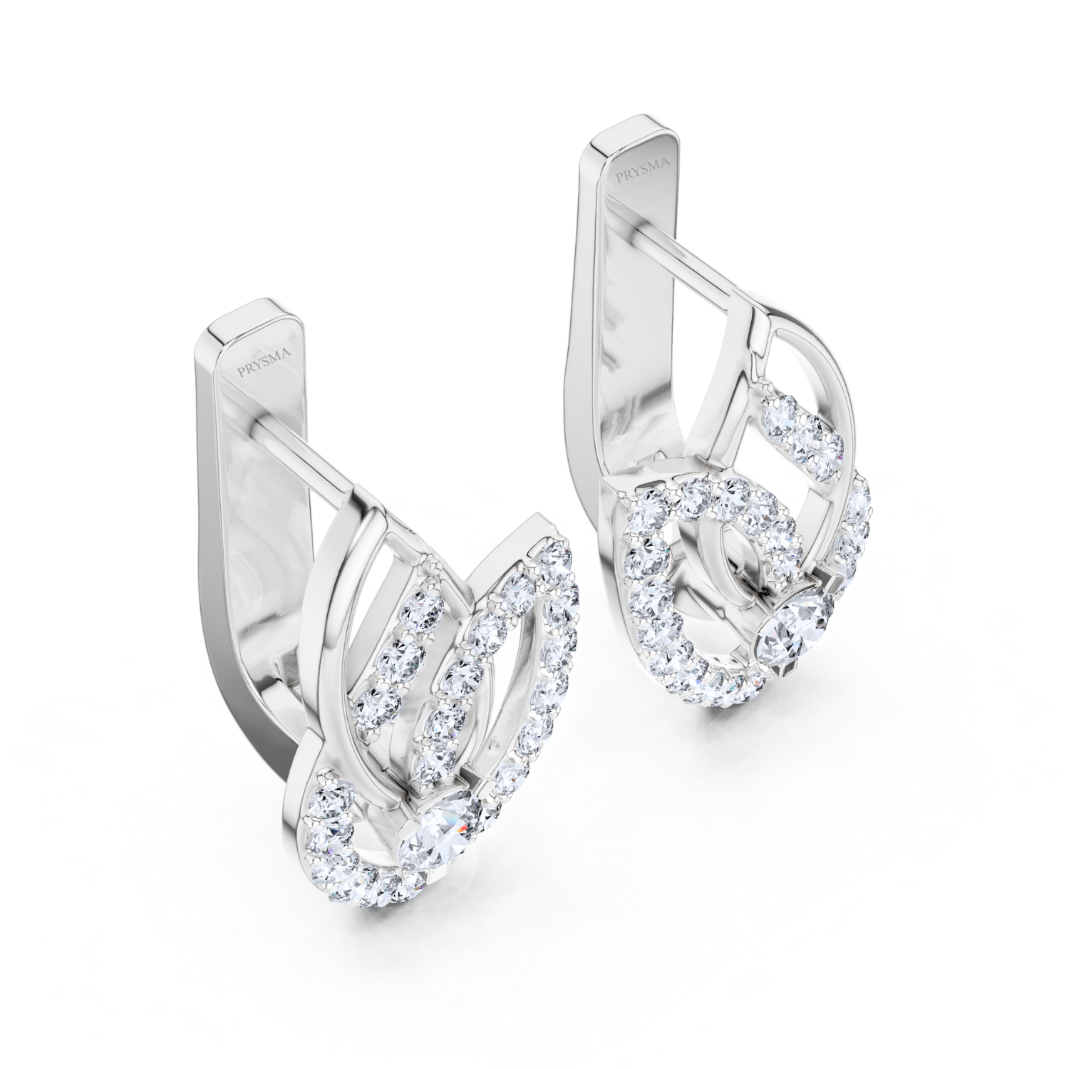 Ethereal Round Diamond Earrings