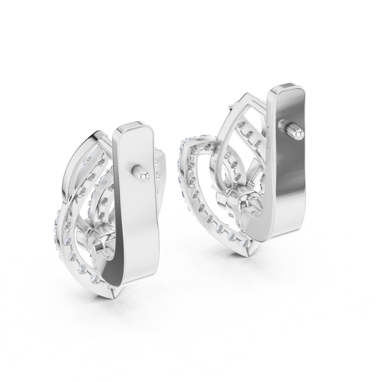 Ethereal Round Diamond Earrings