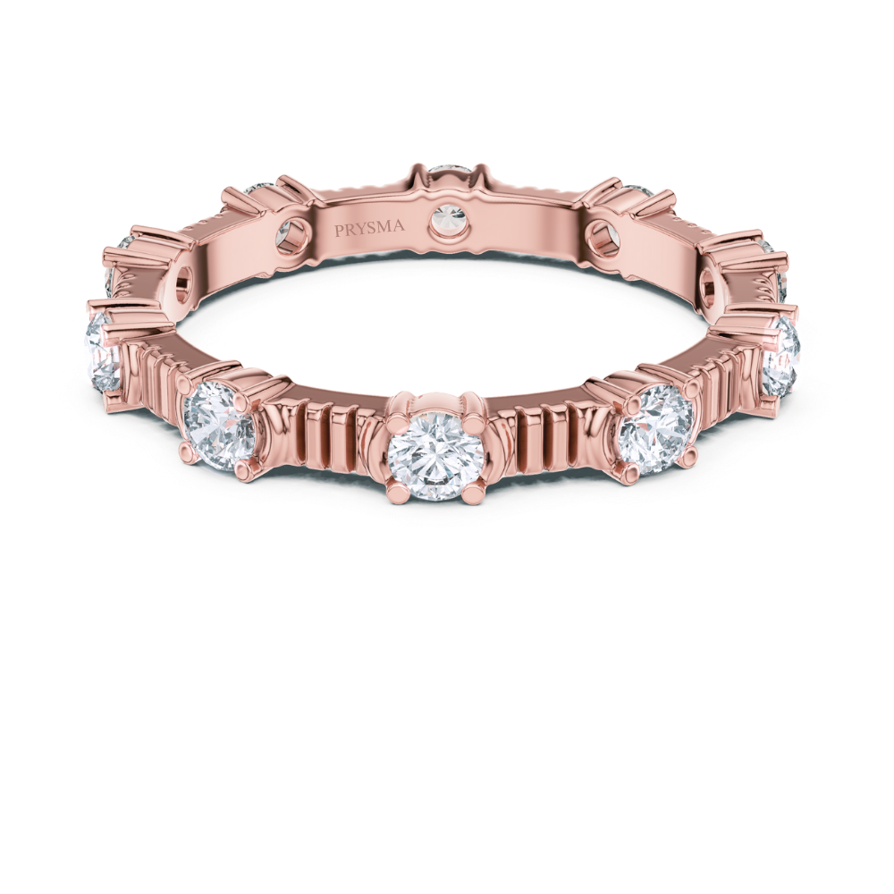 Textured Elegance Eternity Ring