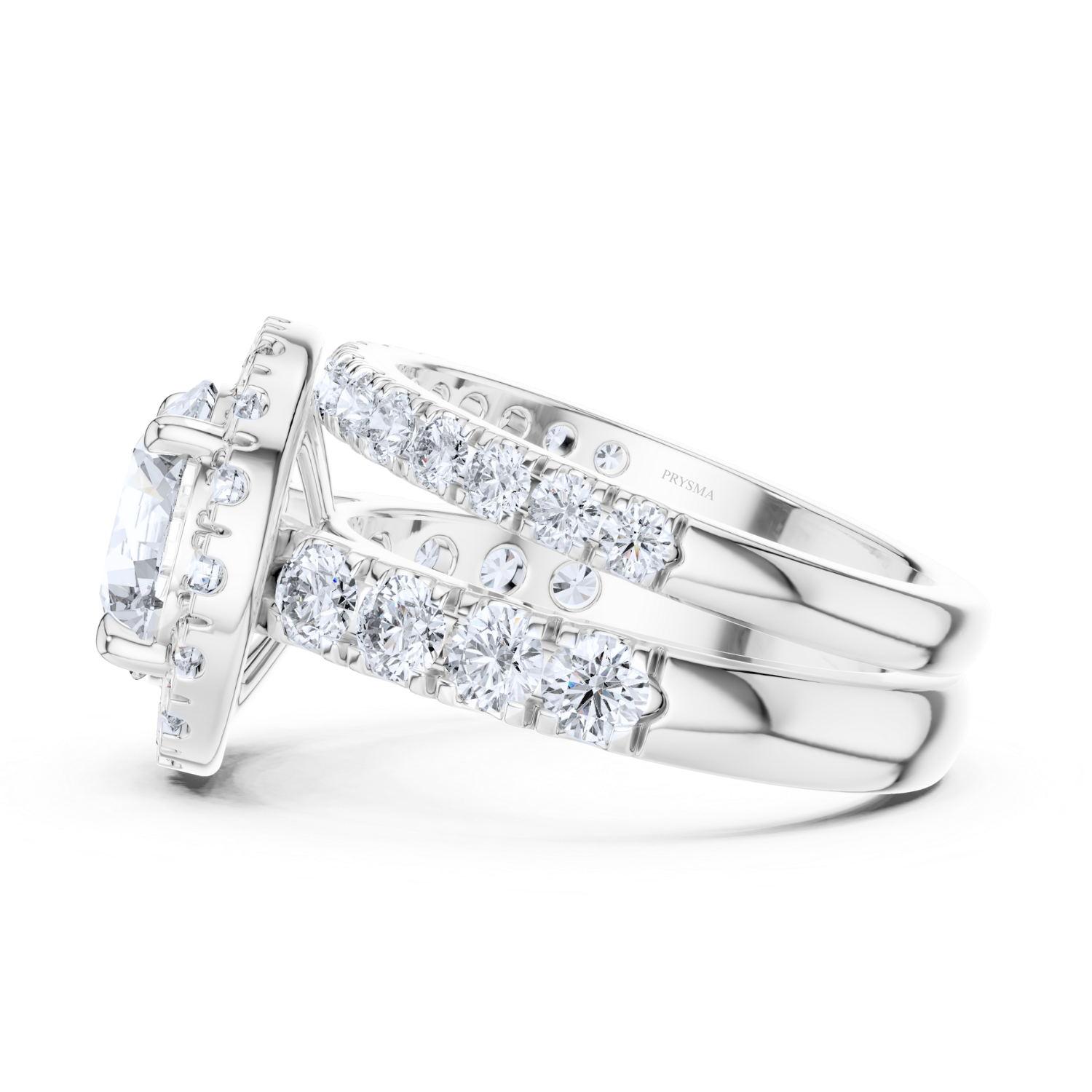 Elysian Halo Lab Diamond Ring