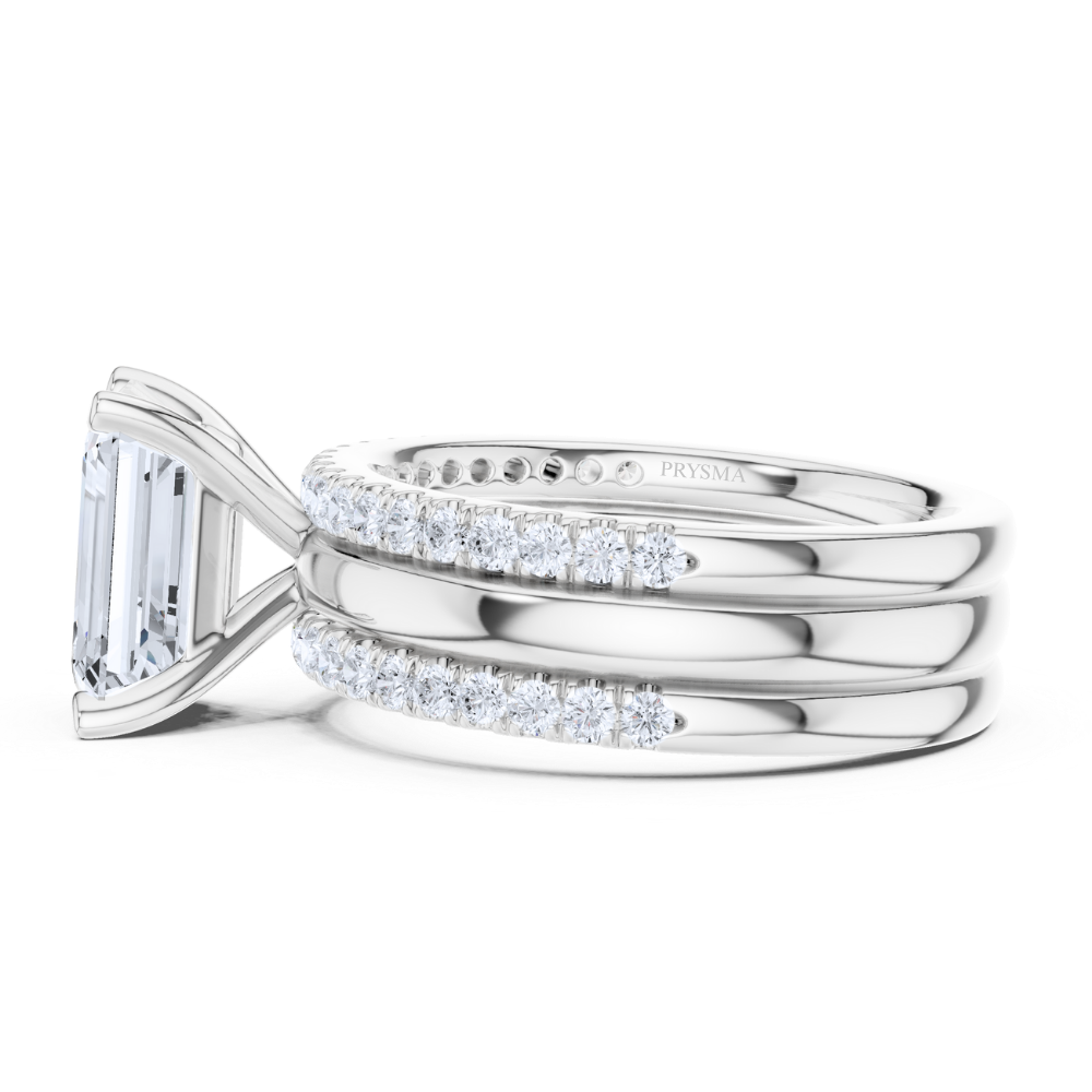 Regal Emerald Elegance Bridal Ring