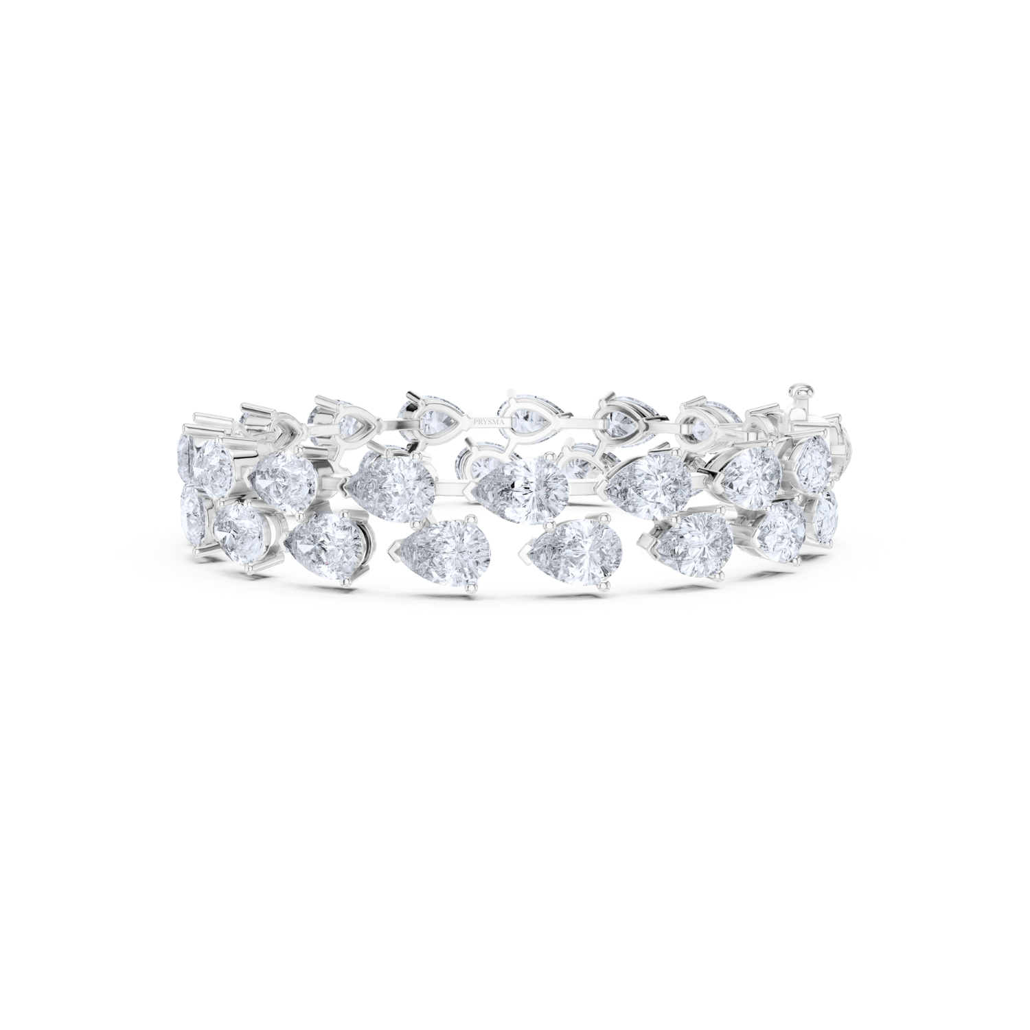 Luxe Pear Diamond Eternity Bracelet