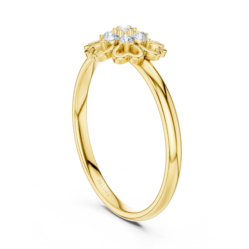 Petal Embrace Diamond Ring