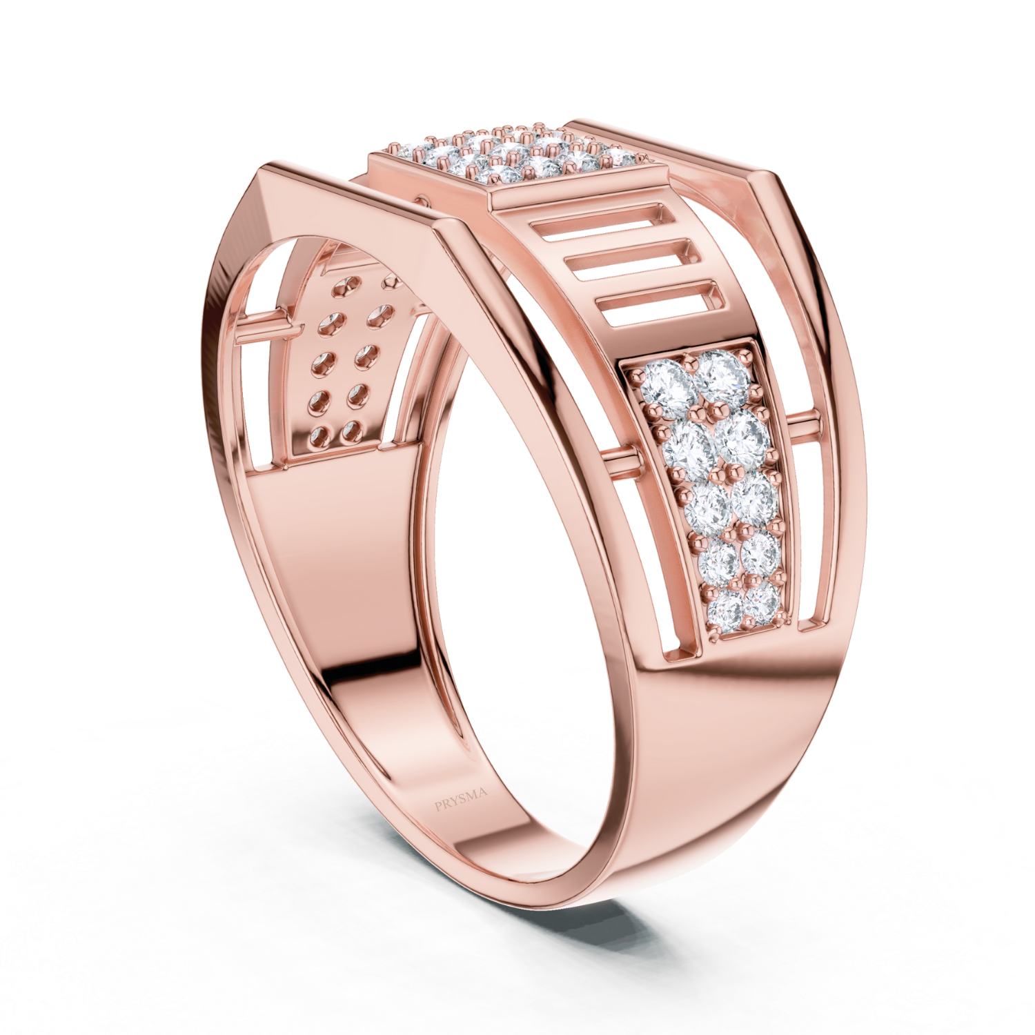 Geometric Diamond Band