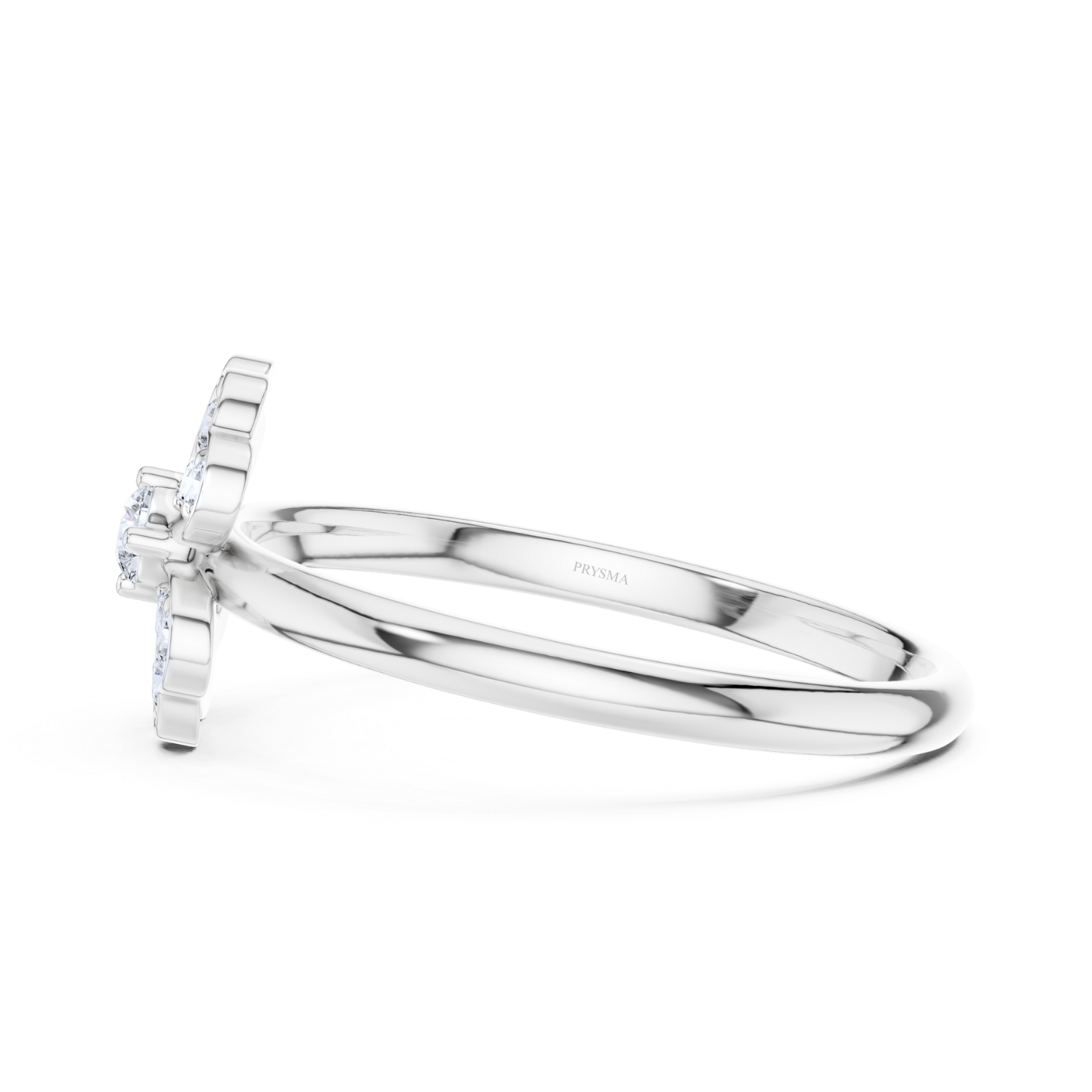 Blooming Diamond Clover Ring