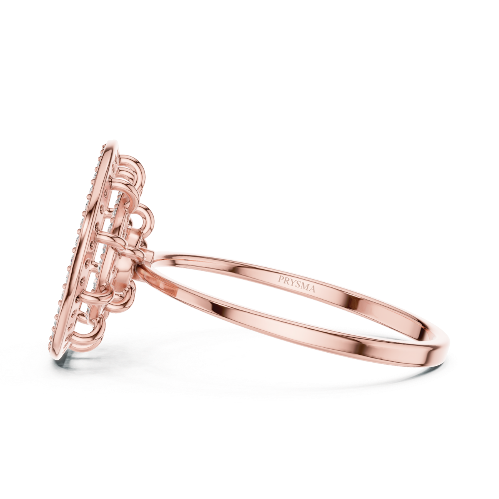 Celestial Halo Diamond Ring